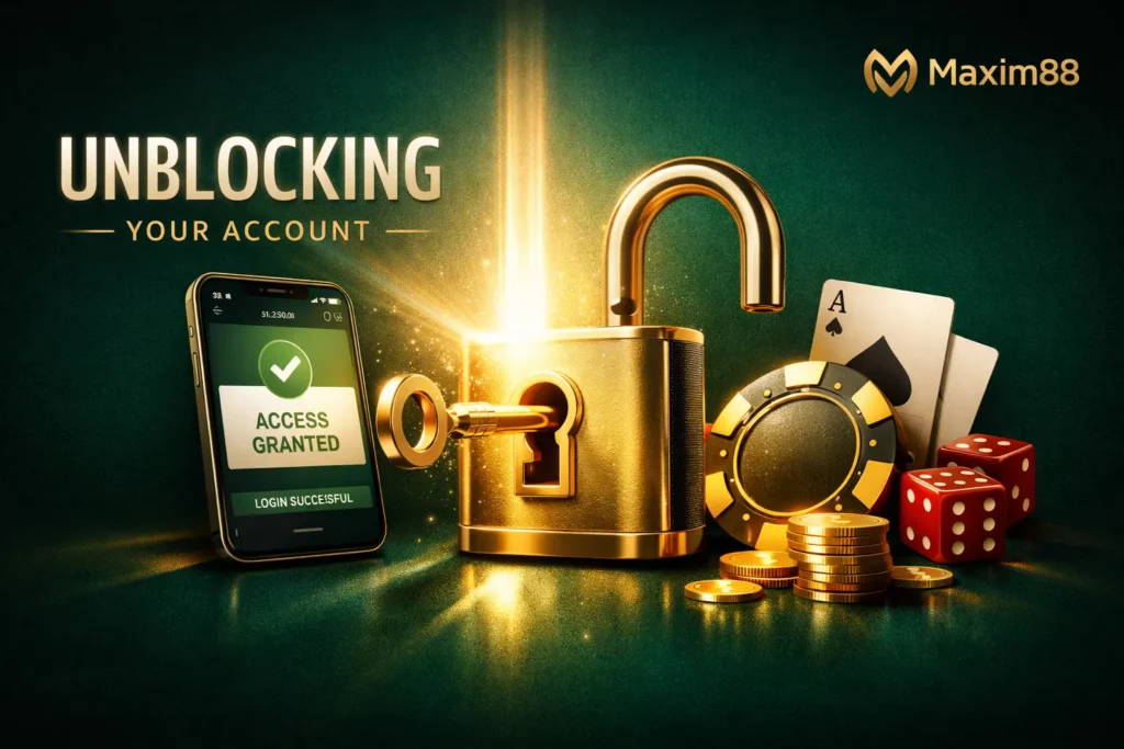 Maxim88 Unblocking Your Account